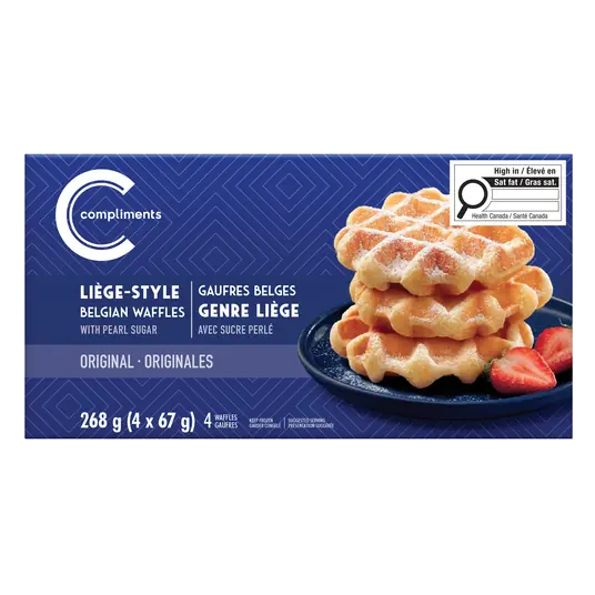 Frozen Belgian Waffle Liege Style Original 4 x 67 g