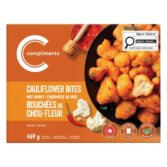 Frozen Cauliflower Bites Hot Honey 469 g