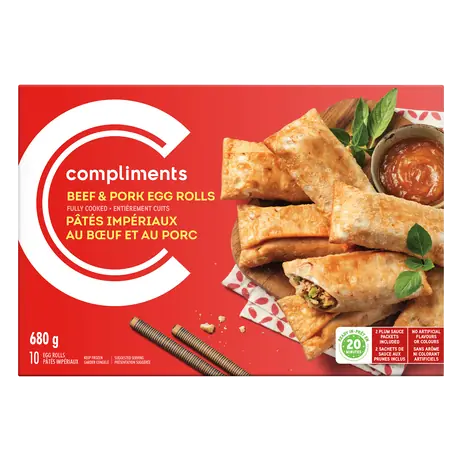 Frozen Egg Rolls Beef And Pork 680 g