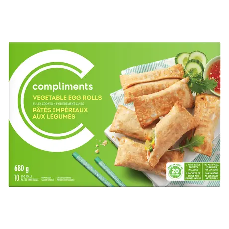 Frozen Egg Rolls Vegetable 680 g