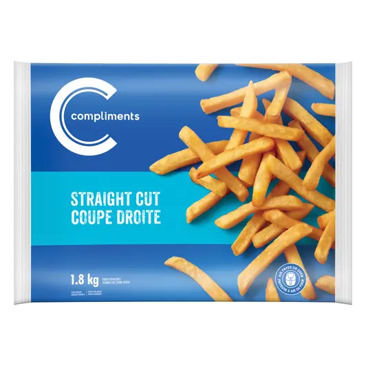 Frozen Fried Potatoes Straight Cut 1.8 kg