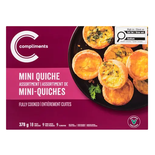 Frozen Mini Quiche Assortment 378 g