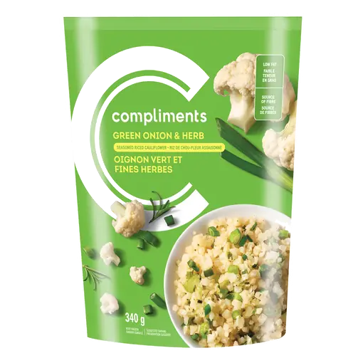Frozen Riced Cauliflower Green Onion & Herb 340 g
