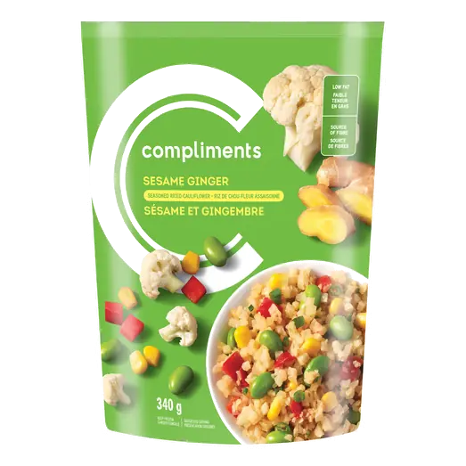 Frozen Riced Cauliflower Sesame Ginger 340 g