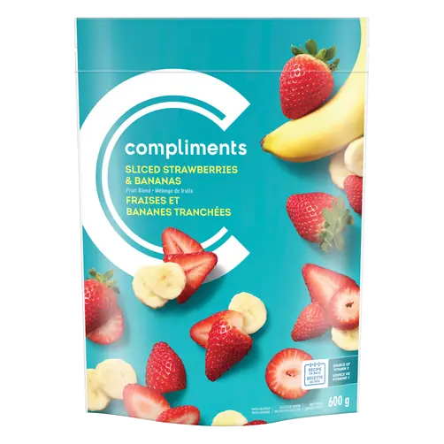 Frozen Sliced Strawberries & Banana 600 g