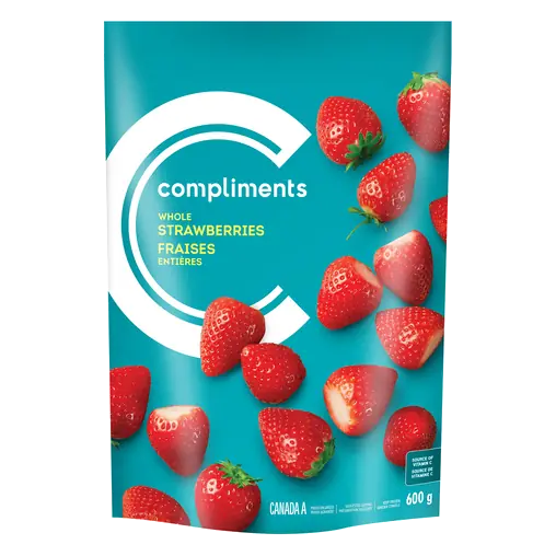 Frozen Whole Strawberries 600 g