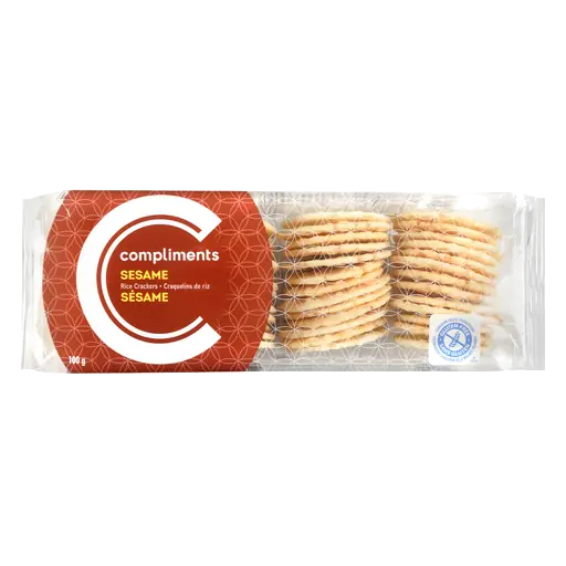 Gluten-Free Rice Crackers Sesame 100 g