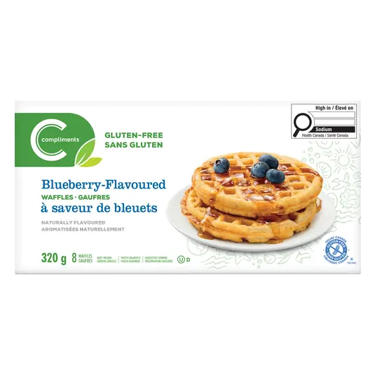 Gluten-Free Waffles Blueberry 320 g (frozen)