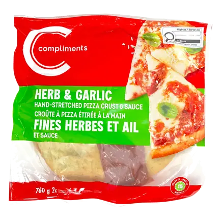 Hand-Stretched Herb & Garlic Pizza Kit 760 g