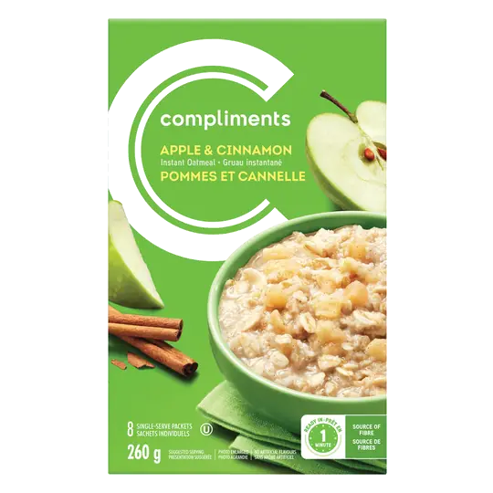 Instant Oatmeal Apple & Cinnamon Flavour 260 g