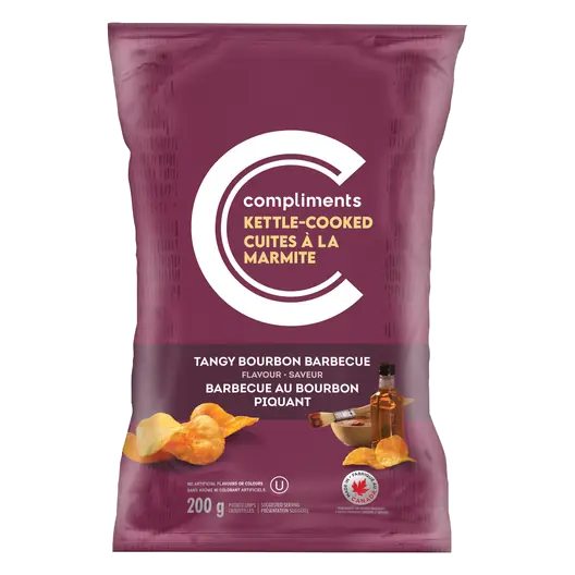 Kettle Cooked Potato Chips Sweet & Tangy BBQ Bourbon 200 g