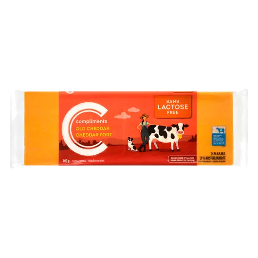 Lactose-Free Old Cheddar Block 400 g