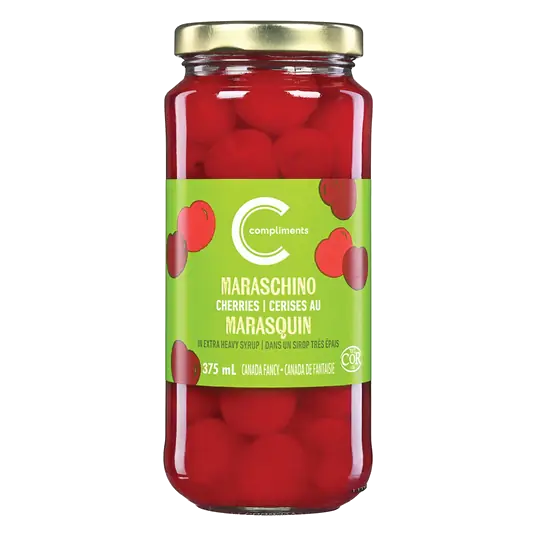 Maraschino Cherries In Extra Heavy Syrup 375 ml