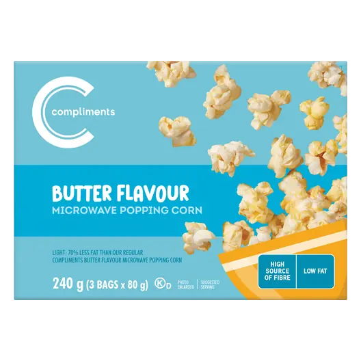 Microwave Popping Corn Light Butter 240 g