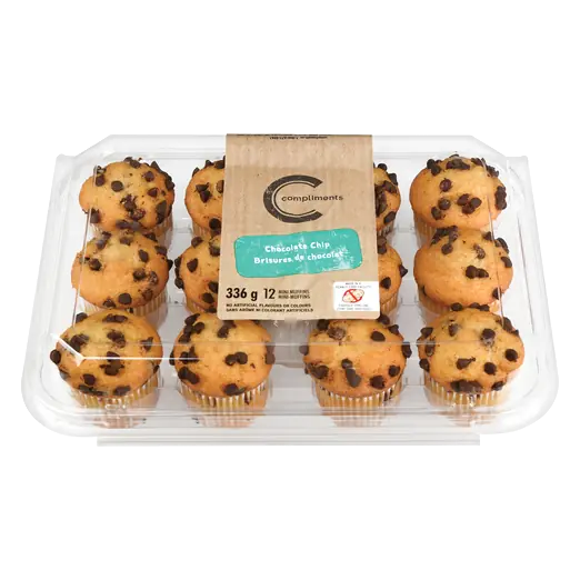 Mini Muffins Chocolate Chip 12 Pack 336 g