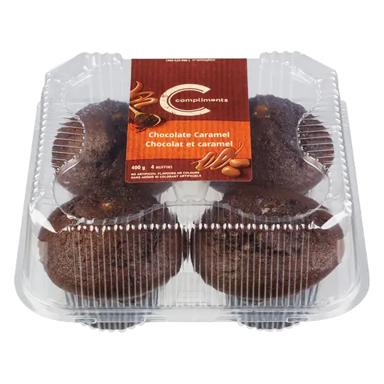 Muffins Chocolate Caramel 4 x 100 g (frozen)