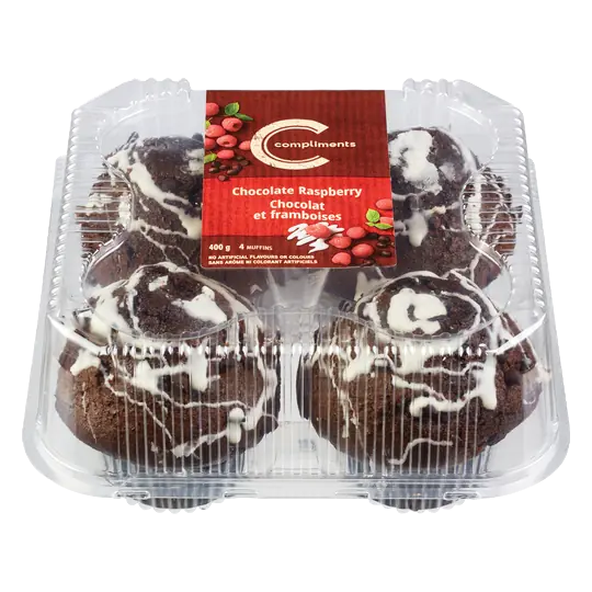 Muffins Chocolate Raspberry 4 x 100 g