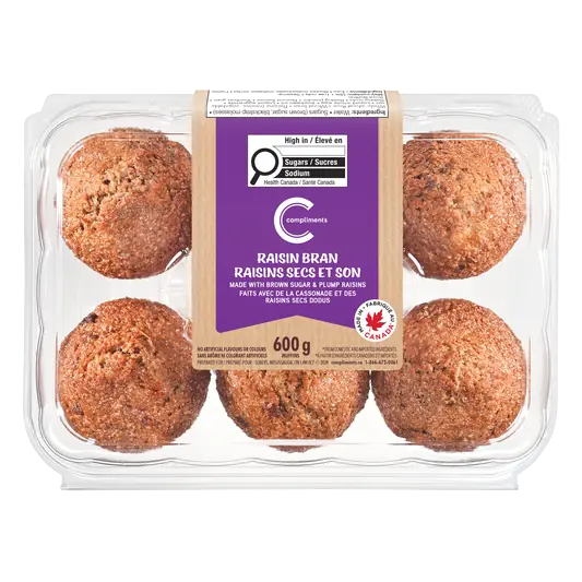 Muffins Raisin Bran 600 g