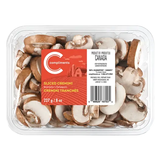 Mushrooms Sliced Cremini 227 g