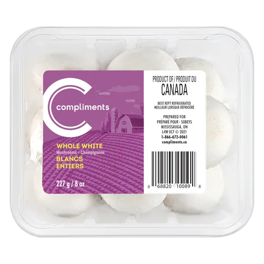 Mushrooms Whole White 227 g