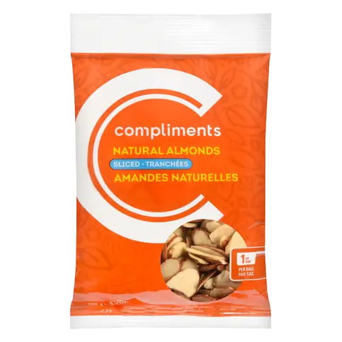 Natural Almonds Sliced 100 g