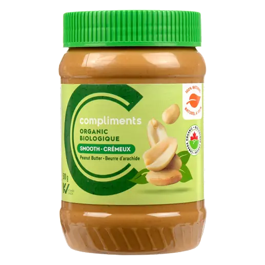 Organic Peanut Butter Smooth 500 g