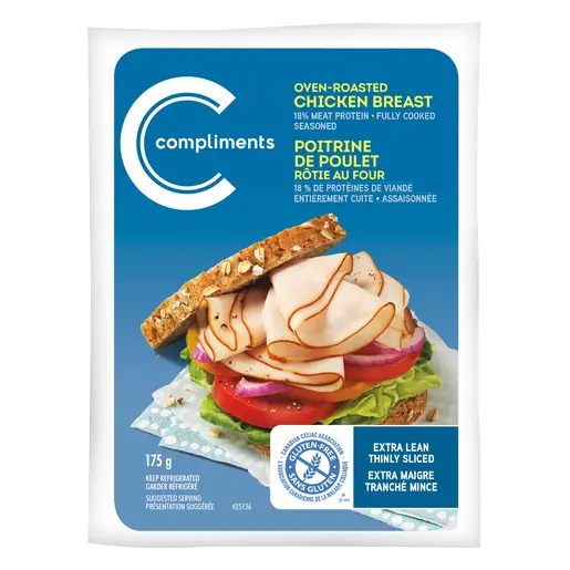 Oven-Roasted Chicken Breast Extremely Lean Sliced Meat 175 g