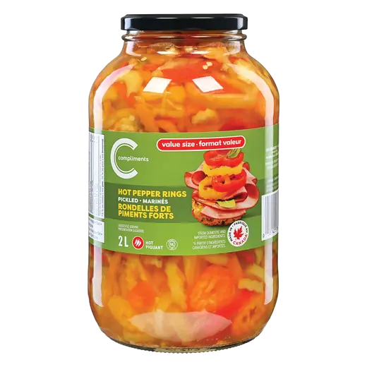 Pickled Hot Pepper Rings 2 L