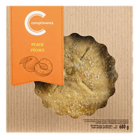 Pie Peach 8-Inch 680 g (frozen)