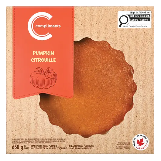 Pie Pumpkin 8 Inch 650 g (frozen)