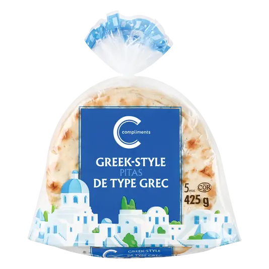 Pita Bread Greek Style 425 g (frozen)