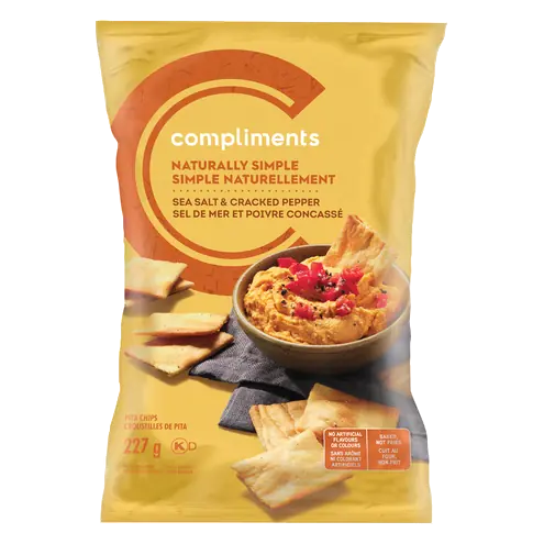 Pita Chips Sea Salt & Cracked Pepper 227 g