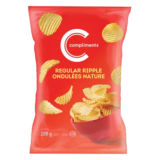 Potato Chips Regular Ripple 200 g