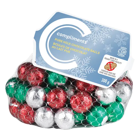 Pure Milk Chocolate Winter Chocolate Balls 250 g