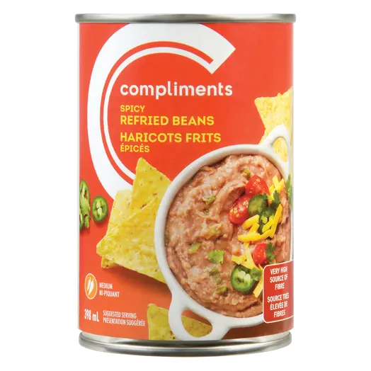 Refried Beans Spicy 398 ml