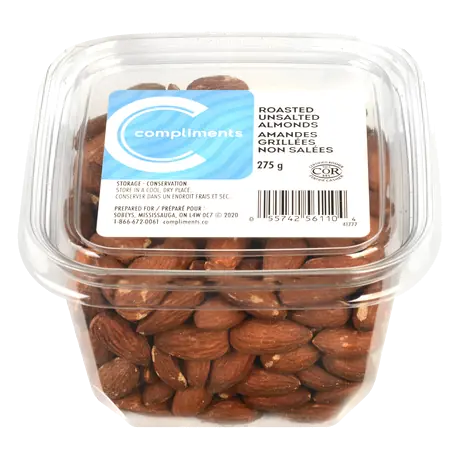 Roasted Unsalted Almonds 275 g
