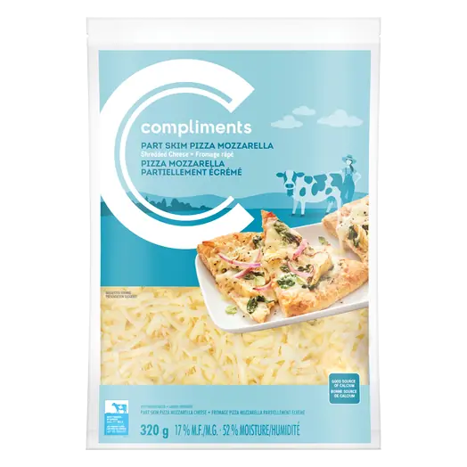 Shredded Cheese Part Skim Pizza Mozzarella 320 g