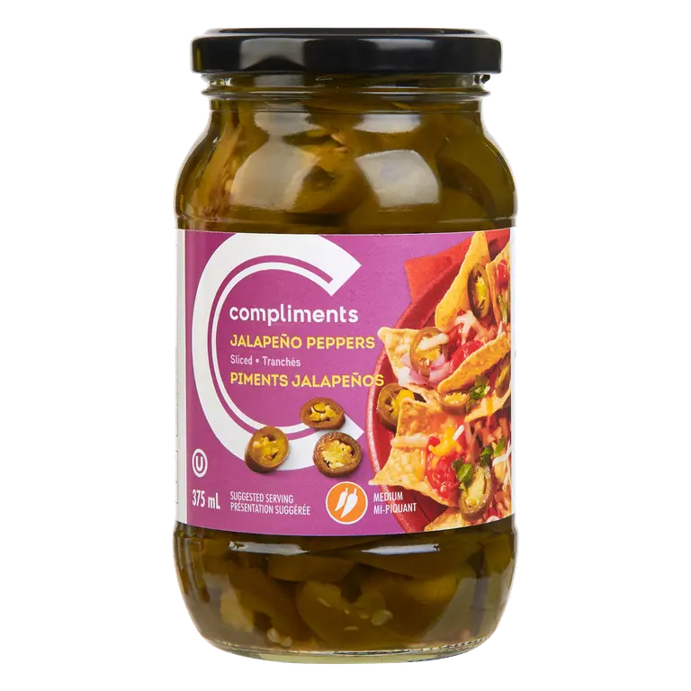 Sliced Jalapeño Peppers 375 ml