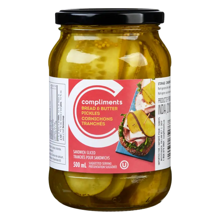 Sliced Pickles Bread & Butter 500 ml