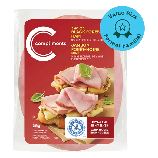 Smoked Ham Black Forest Extra Lean Thinly Sliced 400 g