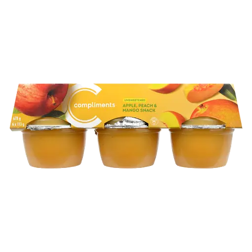 Snack Cups Unsweetened Apple Peach & Mango 6 x 113 g