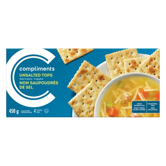 Soda Crackers Unsalted Top 450 g