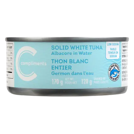 Solid White Tuna Albacore In Water Low Sodium 170 g