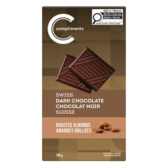 Swiss Dark Chocolate Roasted Almonds 100 g