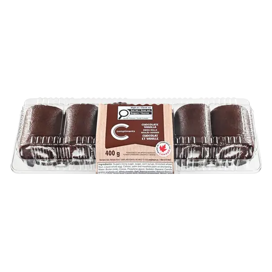 Swiss Rolls Chocolate Vanilla 400 g (frozen)