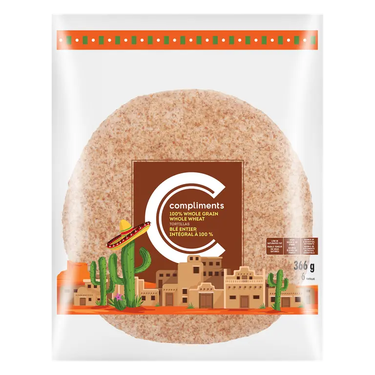 Tortillas Whole Grain Whole Wheat 10-Inch 366 g