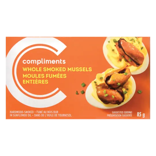Whole Mussels Smoked 85 g