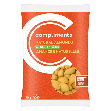 Whole Natural Almonds 100 g