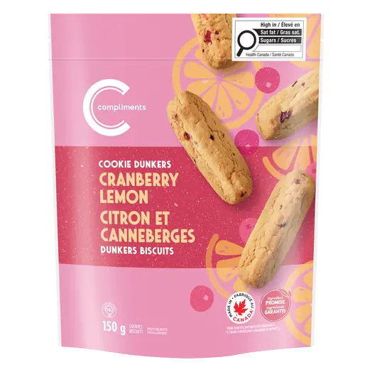 Cookie Dunkers Lemon Cranberry 150 g