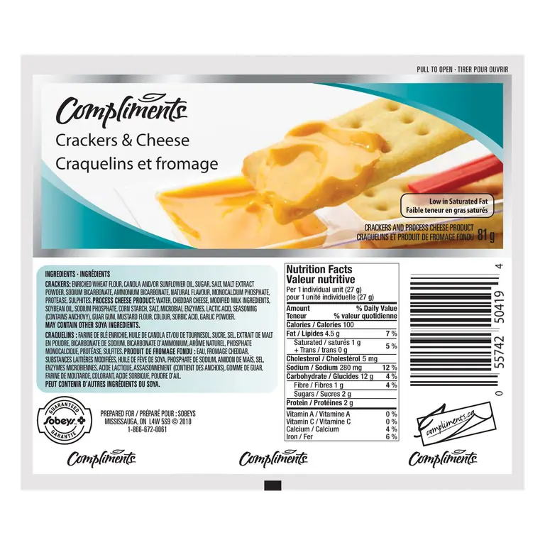 Crackers & Cheese 3 x 27 g